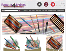 Tablet Screenshot of pencils4artists.co.uk